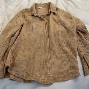 Donni, bubble shirt, dune, size M